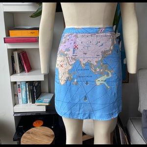 COPY - Staud map print skirt - xs